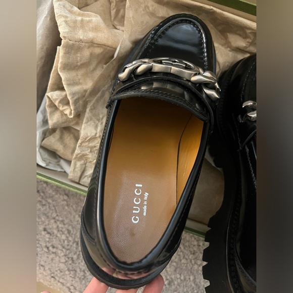 New Gucci Chunky Loafers Chained GG 39.5 MSRP $1190 - Picture 9 of 13